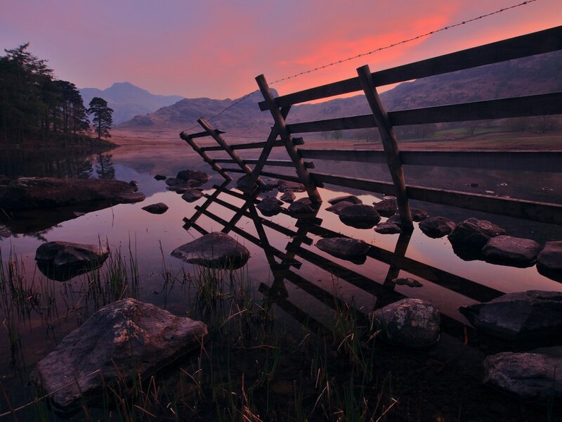 Wooden Gate in Water