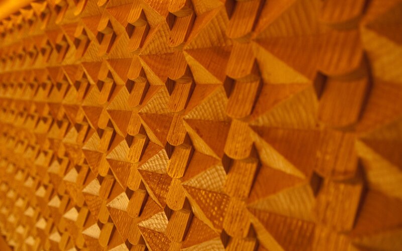 wooden geometric pattern