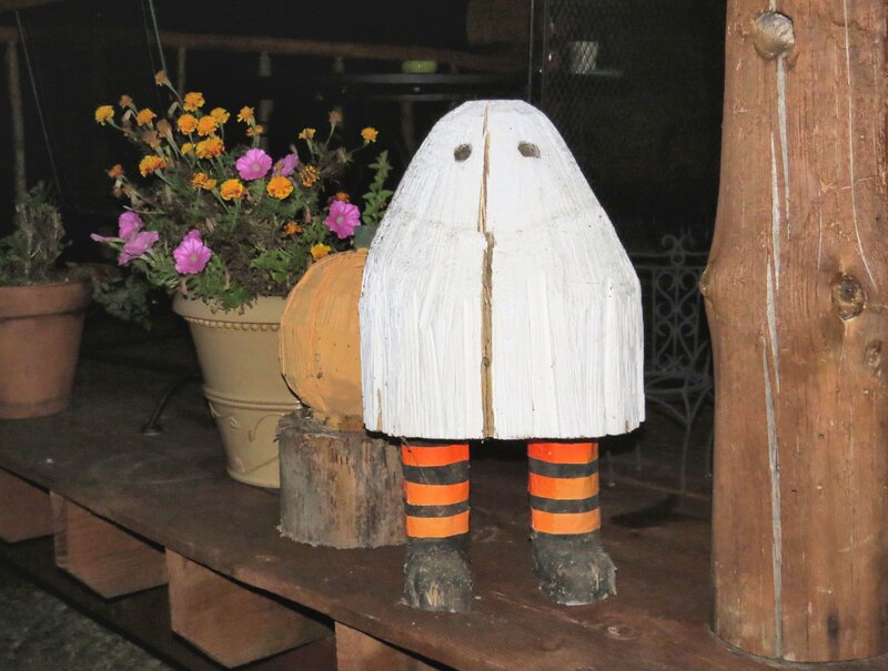 Wooden Ghost Figure