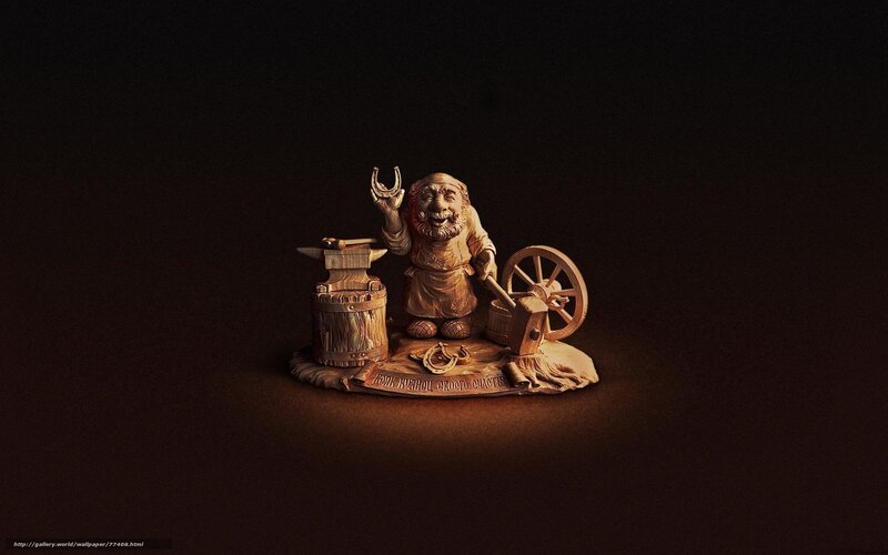 wooden gnome figurine