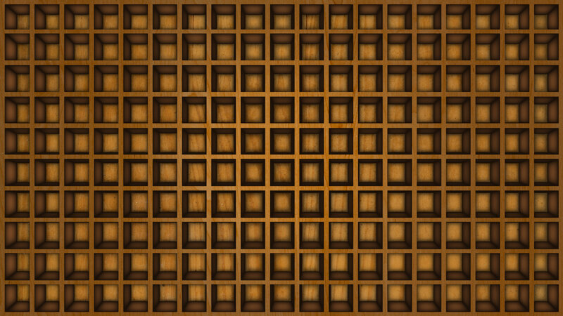 wooden grid pattern
