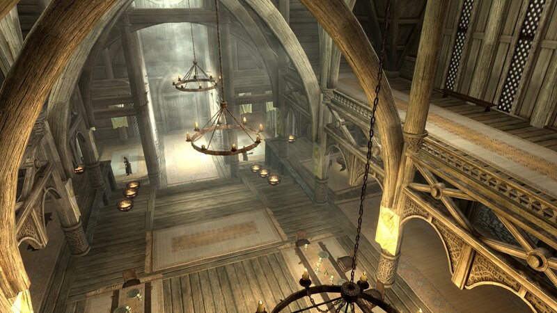 wooden hall interior
