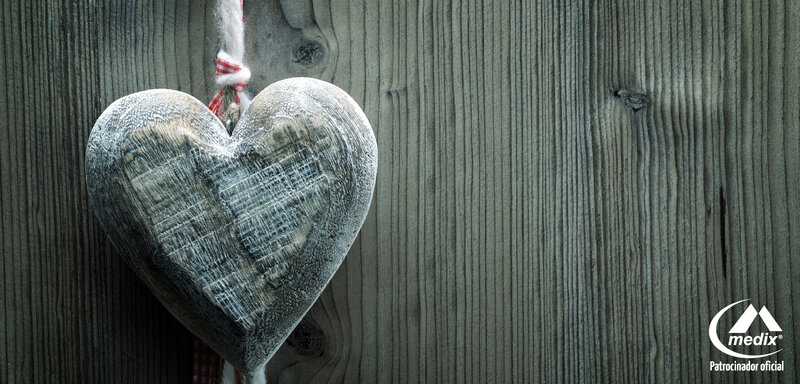 Wooden Heart Ornament — Gray