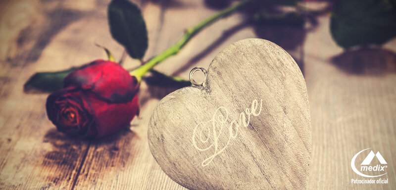 Wooden Heart with Rose
