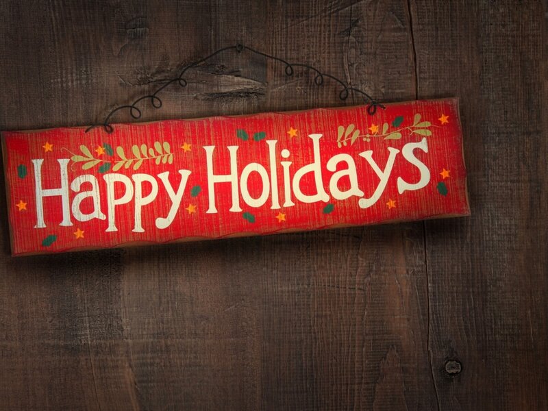 Wooden Holiday Sign