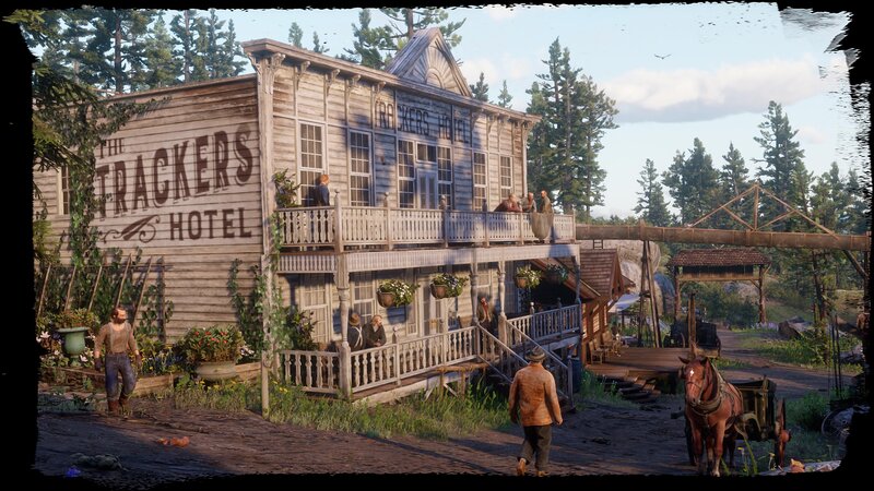 Wooden Hotel Building