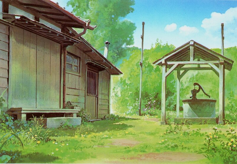 Wooden House and Well