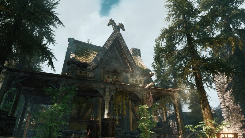 Wooden House in Forest — Brown, Serene