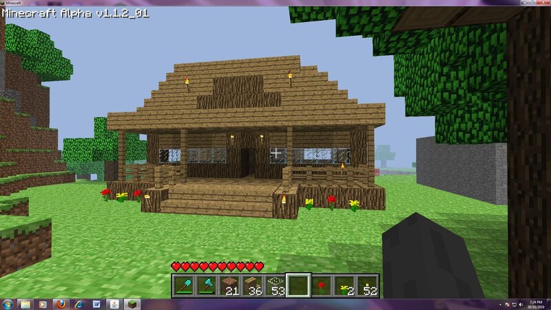 Wooden House in Minecraft