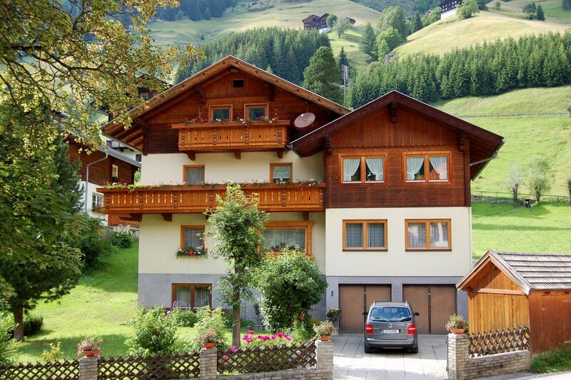 Wooden House in Mountains — Brown