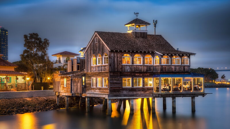 Wooden House on Pilings — Brown, Serene
