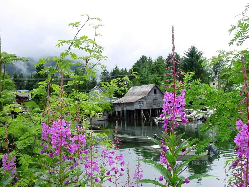Wooden House on Pilings