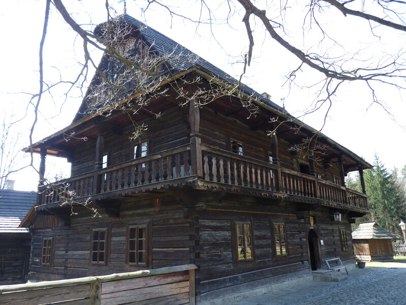 Wooden House with Balcony — Brown, Serene