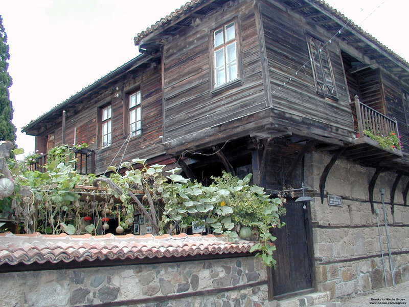 Wooden House with Balcony
