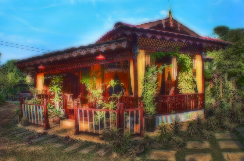 Wooden House with Porch — Brown