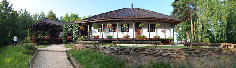 Wooden House with Porch — White