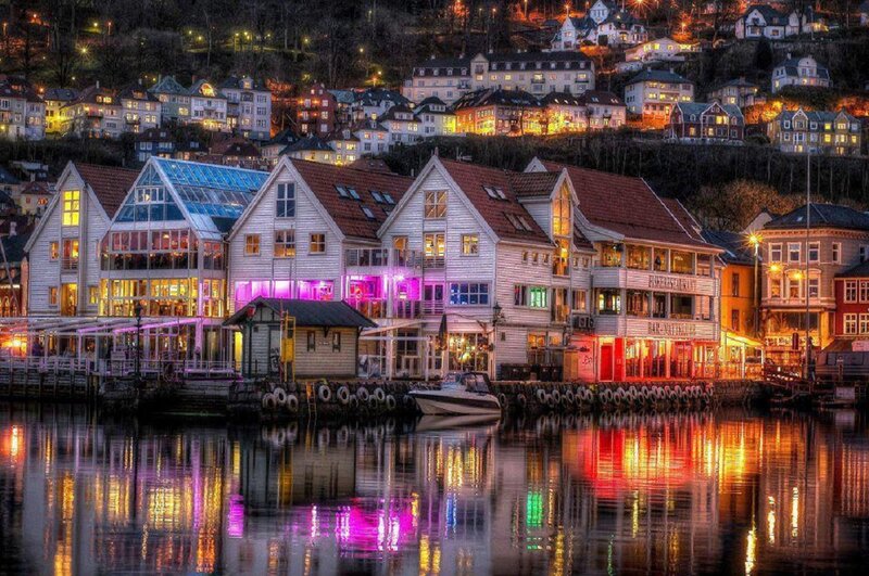 Wooden Houses at Harbor