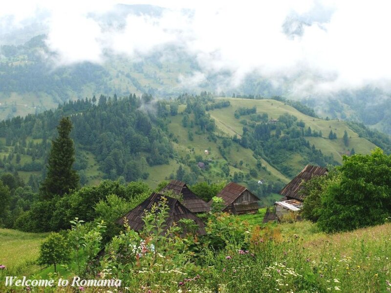 Wooden Houses in Mountains