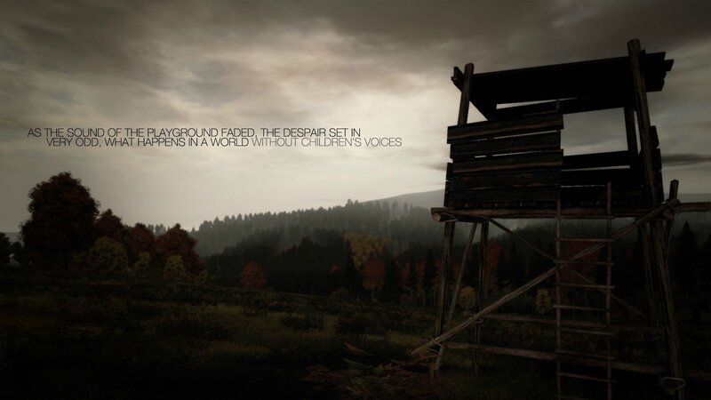 Wooden Hunting Blind — Brown, Somber, Desolate