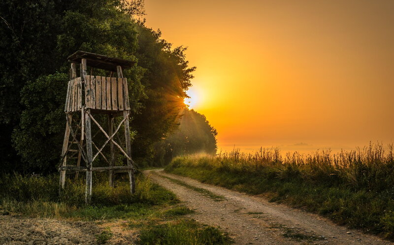 Wooden Hunting Tower — Orange