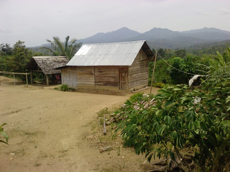 Wooden Hut in Village