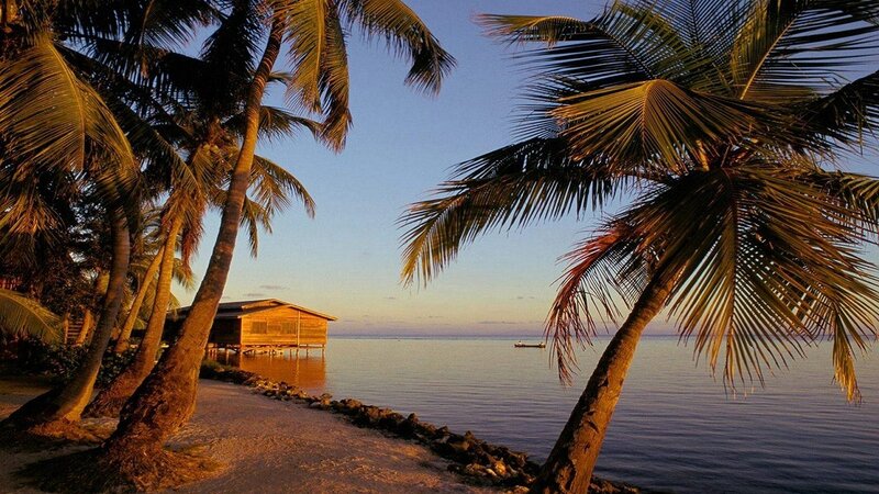 Wooden Hut on Beach