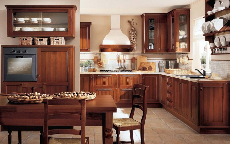 Wooden Kitchen Interior