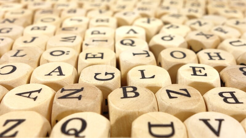 Wooden Letter Blocks — Beige