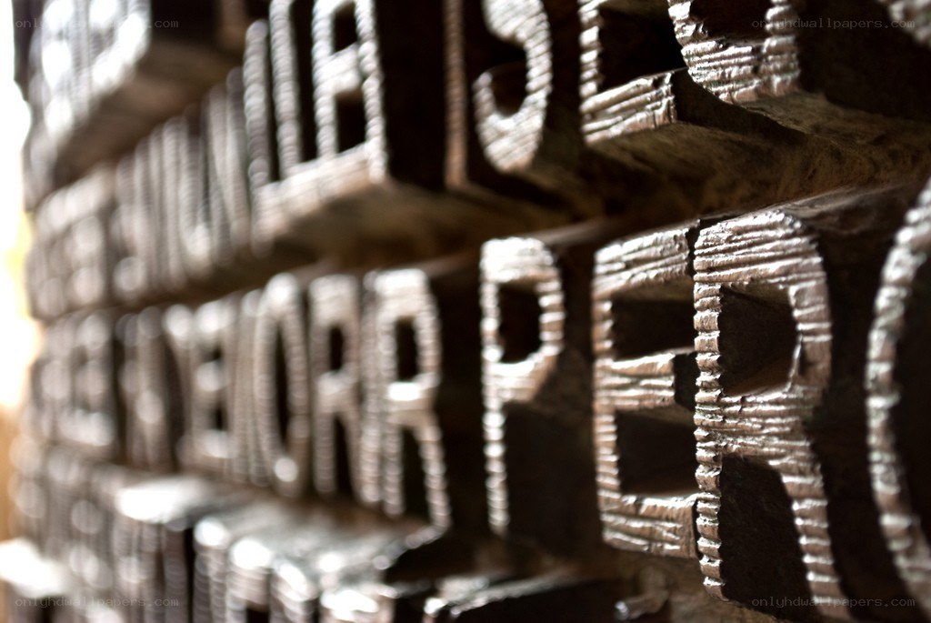 wooden letterpress blocks