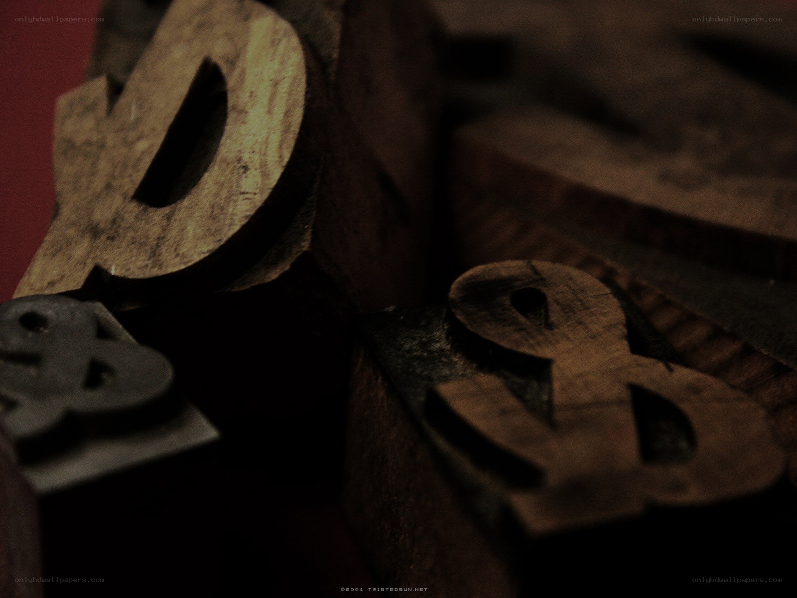 wooden letterpress blocks
