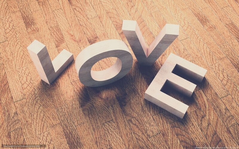 Wooden Letters on Floor — Brown, Calm, 3d Render