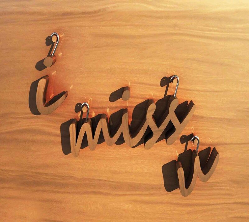 Wooden Letters on Wall