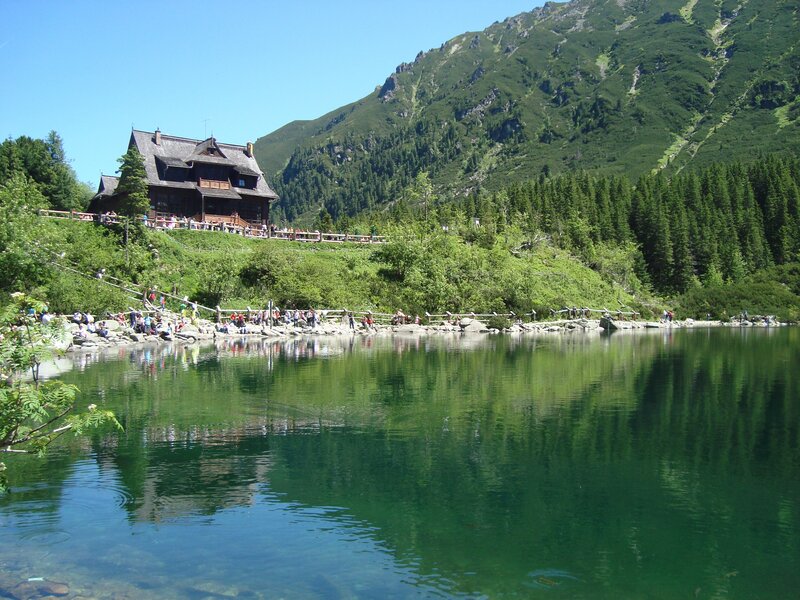 Wooden Lodge by Lake
