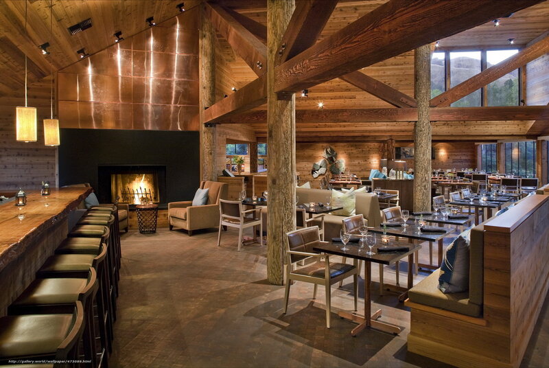 Wooden Lodge Interior — Brown, Cozy
