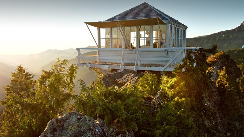 Wooden Lookout Tower — Green