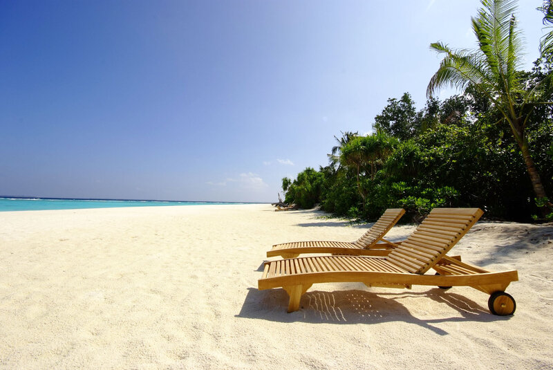 Wooden Lounge Chairs — White, Serene