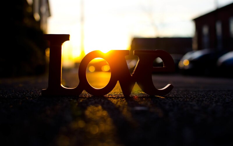 Wooden Love Letters — Brown