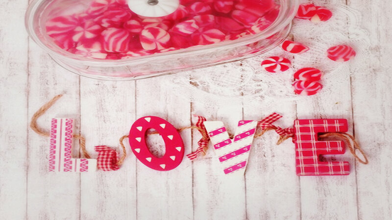 Wooden Love Letters — Red