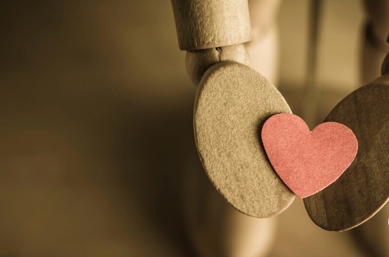 Wooden Mannequin Heart
