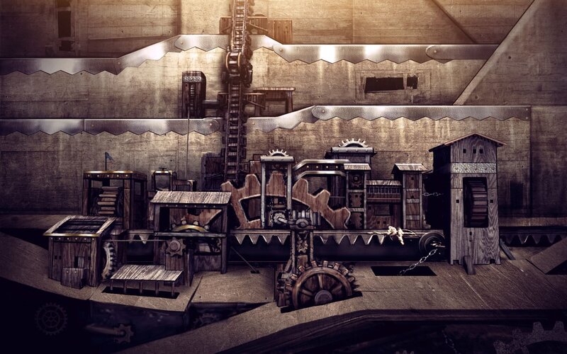 Wooden Mechanical Contraption