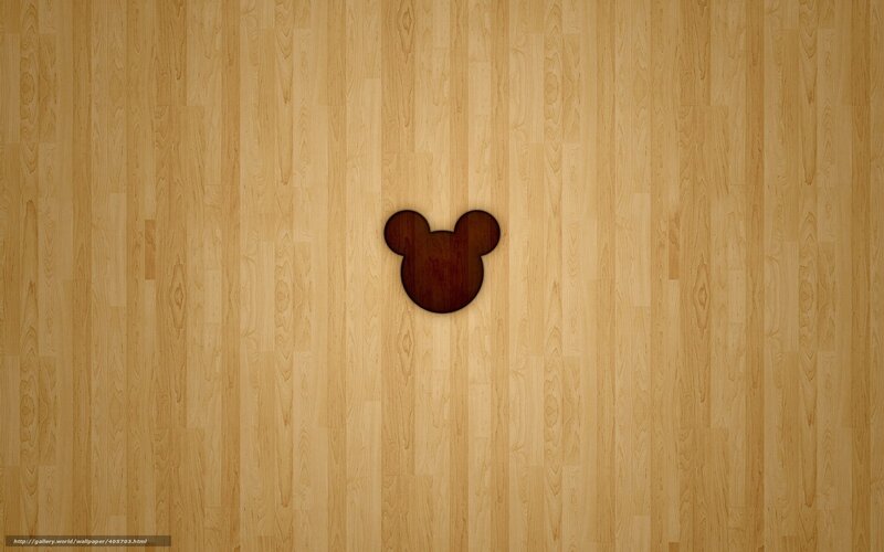 wooden mickey mouse logo