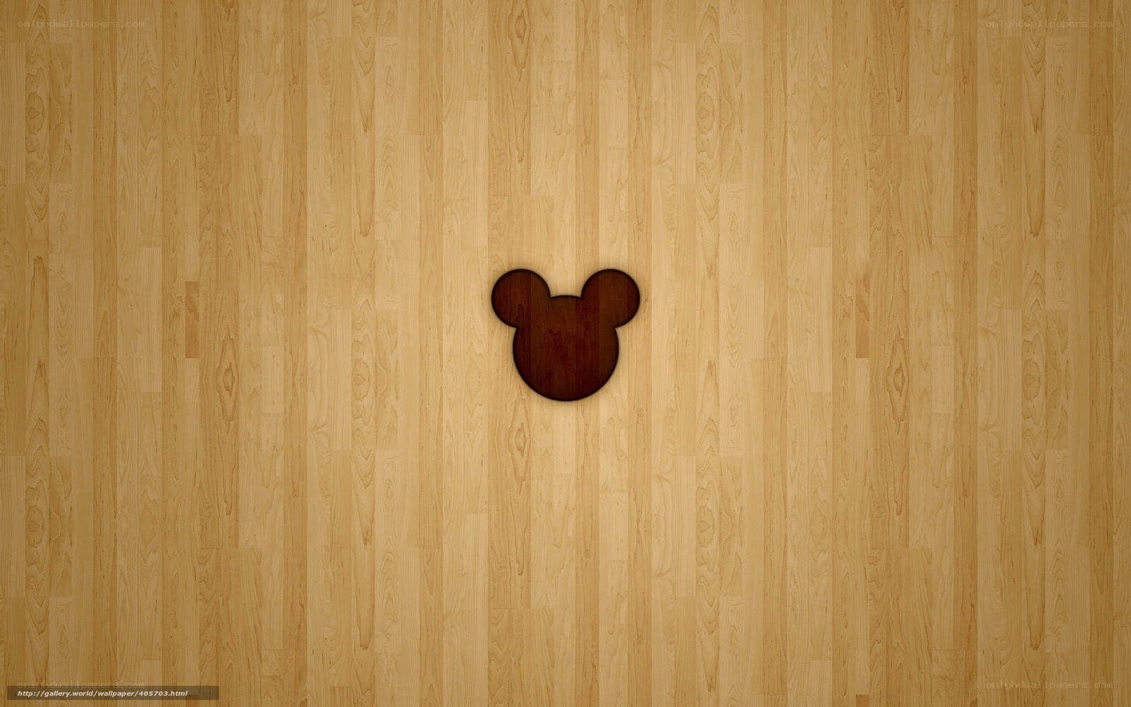 wooden mickey mouse logo
