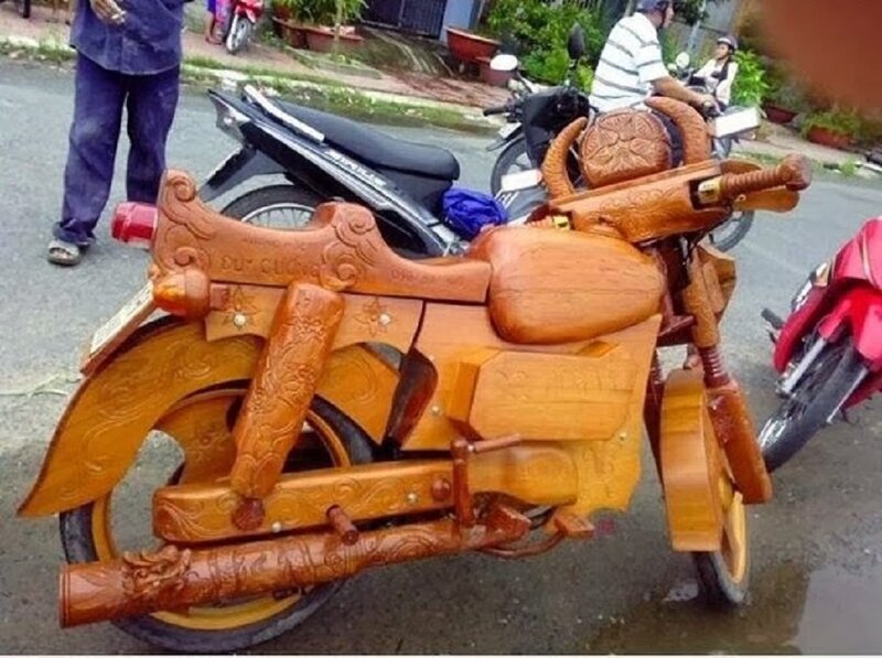 Wooden Motorcycle