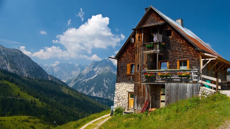 Wooden Mountain Hut — Green
