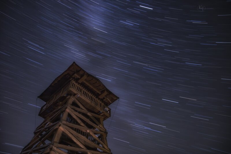 Wooden Observation Tower — Blue