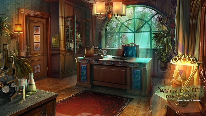 Wooden Office Interior — Brown, Dramatic