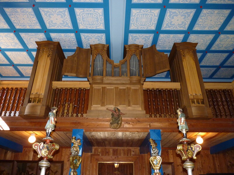 Wooden Organ in Church