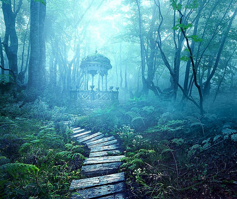 Wooden Path to Gazebo