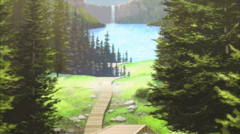 Wooden Path to Lake