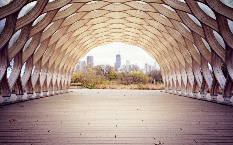 Wooden Pavilion Structure